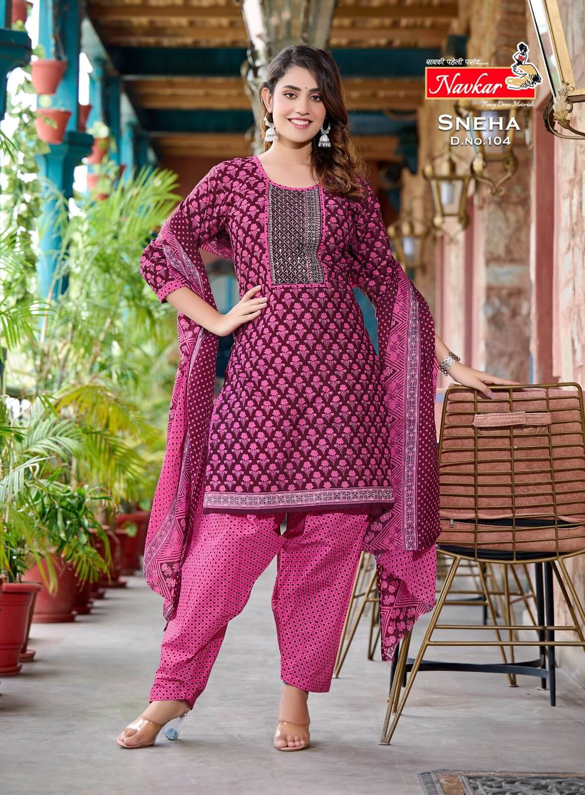 Navkar Sneha Regular Cotton Suits Catalog